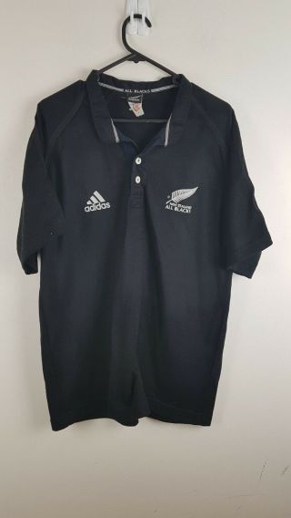 Vintage Zealand All Blacks Home Rugby Shirt Jersey Adidas 2002/03 Small