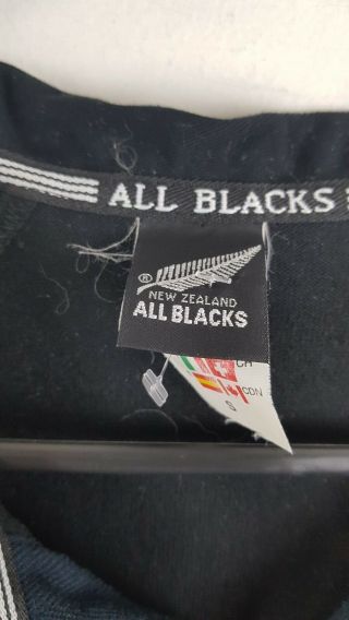 Vintage Zealand All Blacks Home Rugby Shirt jersey Adidas 2002/03 small 5