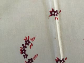48” Square Table Cloth with Red & Purple Vintage Designs,  Floral 4