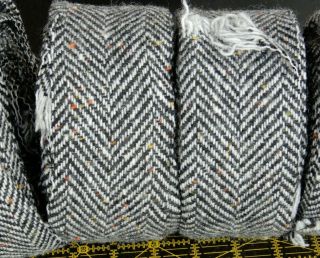 2 5/8 " Strips Vintage Wool For Braiding/penny Rugs/hooking/felting - Herringbone