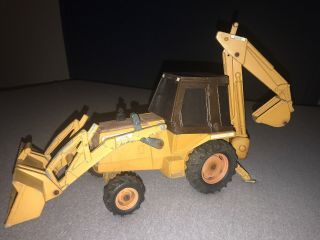 Vintage Ertl 1/16 Case Model 580e Construction King Tractor Backhoe Loader Toy