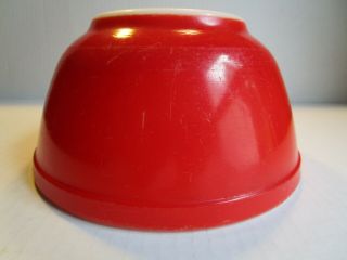 Vintage Pyrex Red Primary Color 402 Mixing Nesting Bowl 1 - 1/2 QT 2