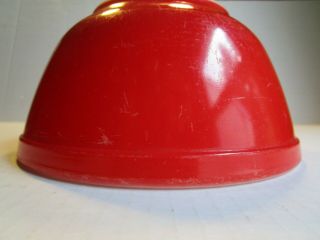 Vintage Pyrex Red Primary Color 402 Mixing Nesting Bowl 1 - 1/2 QT 3