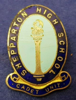 Vintage Shepparton High School Cadet Unit Badge