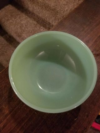 Vintage Fire King Jadeite Chili Bowl 5 " Green Glass Oven Ware Anchor Hocking