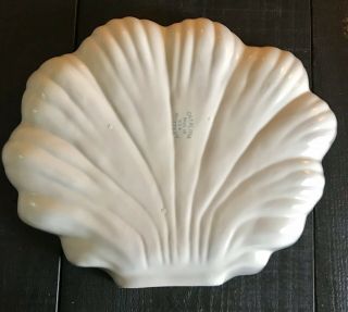 Catalina Pottery Low Shell Bowl Vintage Gladding McBean Satin Ivory 2
