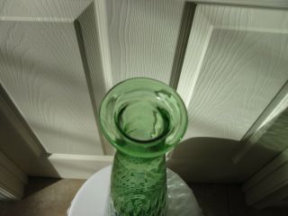 RETRO VINTAGE GREEN GLASS VESSEL 22 3/8 