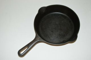 Vintage Griswold No 5 Erie Pa 724 M Cast Iron Skillet Pan Frying 8 " Double Spout