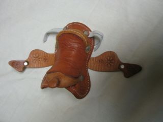 Vintage Leather Saddle For Toy Horse