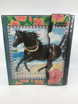 Vintage Trapper Keeper Horse Black Beauty Beach Scene Awesome