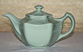 Vintage Hall Usa China Celadon Green " Connie " Teapot 1946