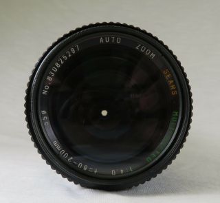 Vintage Sears Auto Zoom MC Lens 1:4 f=80 - 200mm PENTAX K Mount PK 3