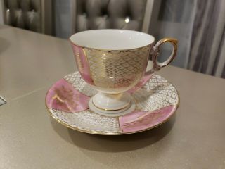 Vintage Lusterware Teacup Saucer Set 9150 China Japan Vintage Tea Cup Antique