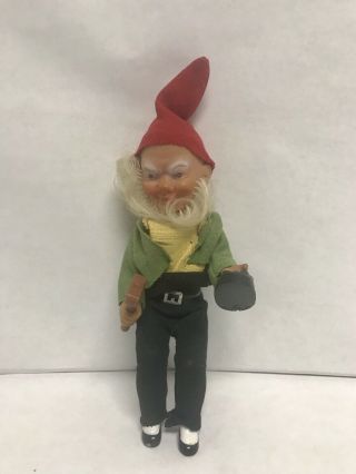 Vintage Lucky Leprechaun Elf Gnome Crolly Doll Made In Ireland.