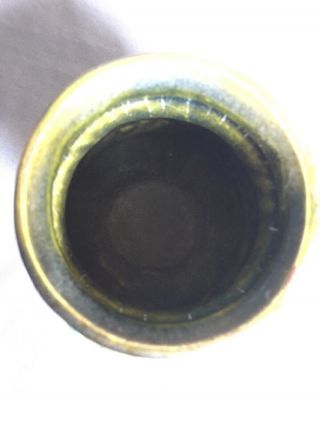BAY WEST GERMAN VASE ceramic 14cm 72 14 VINTAGE green RETRO pottery vaas 70s 3