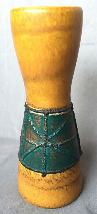 Bay West German Vase 20cm 614 - 20 Vintage Retro Pottery Vaas 70s Brown Eames Mid