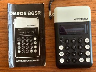 Rare Vintage Omron 86 Sr Calculator Japan Electronics