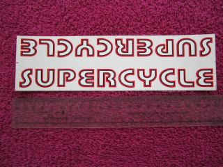 Vintage Bike Bicycle Supercycle Downtube Sticker Nos