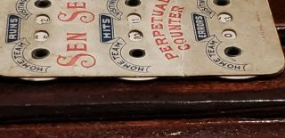 Vintage/Antique Sen Sen Gum Baseball Scorecard Perpetual Counter Chicago IL Rare 3