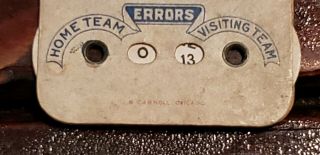 Vintage/Antique Sen Sen Gum Baseball Scorecard Perpetual Counter Chicago IL Rare 5