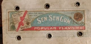 Vintage/Antique Sen Sen Gum Baseball Scorecard Perpetual Counter Chicago IL Rare 7