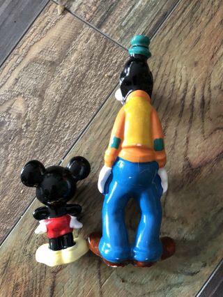 Vintage Mickey Mouse Ceramic Porcelain Figure Japan Goofey Figurine Disney 3