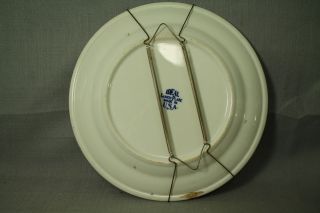vintage old Ideal Lunch Plate made in U.  S.  A.  blue white willow Ironstone 11 