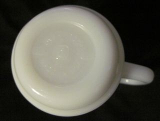 Vintage Milk Glass Anchor Hocking AZALEA Pattern Oven Proof Coffee Cup Mug RARE 5