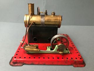 Large Vintage Mamod Cylinder Steam Engine Very Good