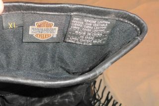 Vintage Harley Davidson Leather Men ' s Gloves Size XL Shape Take a LOOK 3