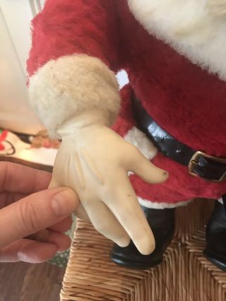 Vintage Stuffed Santa Claus Doll 4