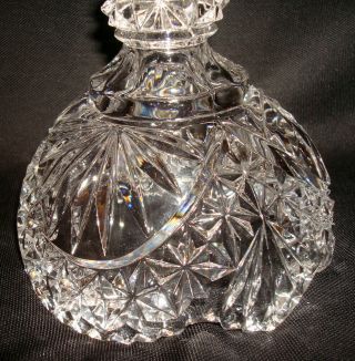 Vintage Hofbauer Byrdes Germany Lead Crystal Art Glass Birds 13 ½” Candy Compote 5