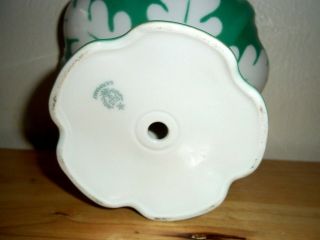 Vintage RS Germany Porcelain Pedestal Fluted Candy Dish,  Mid - Century,  Art Deco 5