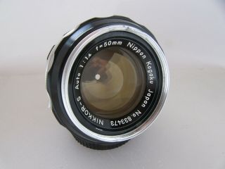 Vtg Nikon Npk Nikkor - S 50mm F:1.  4 Prime Lens,  Glass,  Great,  No Rsrv