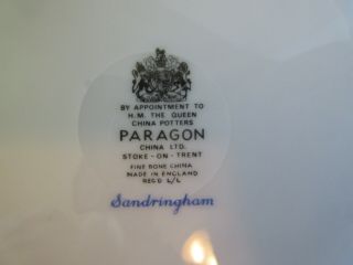 Set of 8 Vintage Paragon Sandringham 6 1/4 