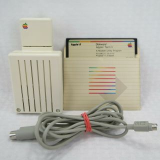Vintage Apple Personal Modem,  Cord & Software - Model A9m0304 -