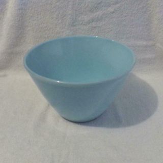 Vintage Fire King Turquoise Blue Splash Proof 2 1/2 Qt.  Mixing Bowl - Marked - Look