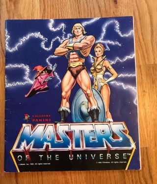 Vintage He - Man Masters Of The Universe 1983 Panini Sticker Album Book
