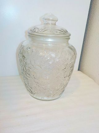 Vintage Princess House Fantasia Canister Jar With Lid