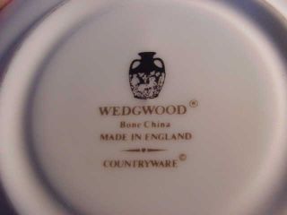 VINTAGE ENGLISH WEDGWOOD COUNTRYWARE - WHITE CABBAGE PATTERN - CUP AND SAUCER SET 4