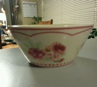 Waverly Garden Room Vintage Rose Cereal Bowl 5 3/4 X 2 3/4