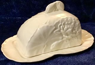 Vintage Cream Carlton Ware Covered Butter Dish