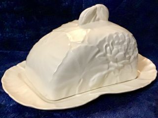 Vintage Cream Carlton Ware Covered Butter Dish 5