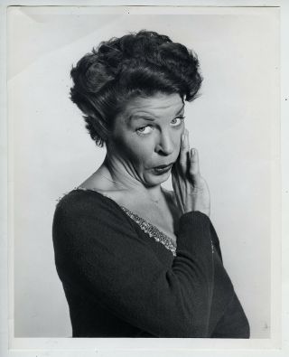 Weegee/arthur Fellig Vintage Martha Raye Portrait Press Photo