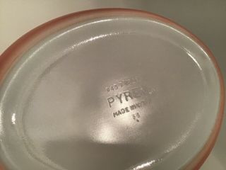 Vintage Pyrex Pink Daisy 043 Oval Casserole Dish w/ lid 943C 1.  5 quart 6