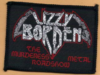 Lizzy Borden Murderess Metal Roadshow Vintage 1980s Sew - On Patch