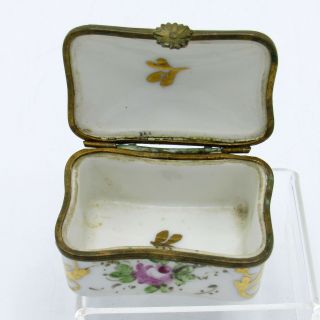 Vintage Limoges Hand Painted Porcelain Box with Love Saying in French,  NR 4
