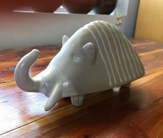Vintage Bennington Pottery Elephant Bank 3