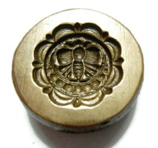 Vintage India - Bronze Jewelry Die Mold - Hand Engraved Butterfly Mold / Mould