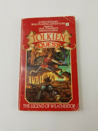 Tolkien Quest The Legend Weathertop Choose Your Own Adventure Book Map Vintage